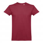 Camiseta cuello tubular y algodón 190 g/m2 color burdeos primera vista