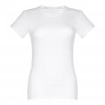 Camisetas para serigrafiar de mujer entalladas color blanco