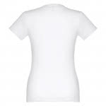 Camisetas para serigrafiar de mujer entalladas color blanco segunda vista
