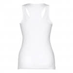 Camisetas sin mangas mujer publicidad color blanco