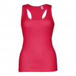 Camisetas sin mangas mujer para personalizar color rojo