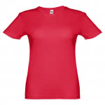 Camiseta mujer técnica poliéster color rojo