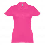 Polo mujer algodón 195 g/m2 color fucsia primera vista