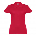 Polo mujer algodón 195 g/m2 color rojo primera vista