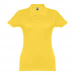 Polo mujer algodón 195 g/m2 color amarillo primera vista