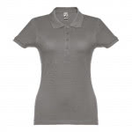 Polo mujer algodón 195 g/m2 color gris oscuro primera vista