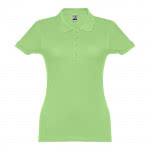 Polo mujer algodón 195 g/m2 color verde claro primera vista