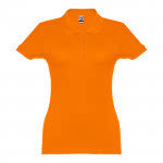 Polo mujer algodón 195 g/m2 color naranja primera vista