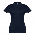 Polo mujer algodón 195 g/m2 color azul marino primera vista