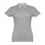 Polo mujer algodón 195 g/m2 color gris primera vista