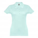 Polo mujer algodón 195 g/m2 color verde menta primera vista