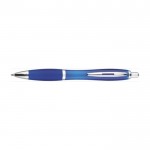 Bolígrafo con acabado antideslizante color azul primera vista