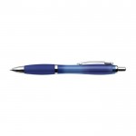 Bolígrafo con acabado antideslizante color azul segunda vista