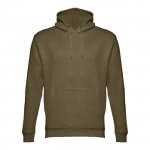 Sudaderas para merchandising 320 g/m2 color verde militar primera vista