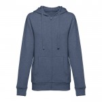 Sudadera para mujer de 320 g/m2 color azul jaspeado