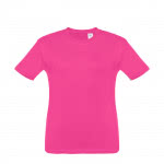 Camiseta personalizada para niños color fucsia primera vista