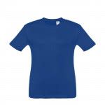 Camiseta personalizada para niños color azul real primera vista