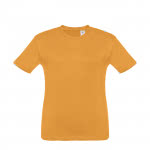 Camiseta personalizada para niños color amarillo oscuro primera vista