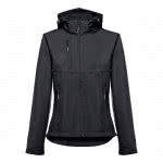 Chaquetas softshell mujer 280 g/m2 color negro primera vista