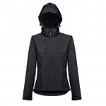 Chaquetas softshell mujer 280 g/m2 color negro sexta vista