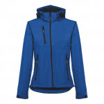 Chaquetas softshell mujer 280 g/m2 color azul primera vista