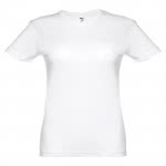 Camisetas técnicas running personalizadas mujer con logo color blanco