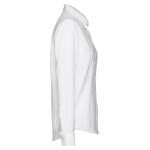 Camisa para mujer algodón y poliéster 130 g/m2 color blanco tercera vista