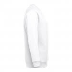 Sudadera poliéster y algodón 300 g/m2 color blanco tercera vista