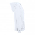 Sudadera para mujer de 320 g/m2 color blanco tercera vista