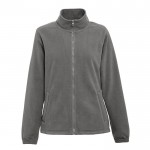 Chaqueta polar para mujer 300 g/m2 color gris oscuro primera vista