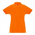 Polo para mujer de algodón 100% 240 g/m2 color naranja primera vista