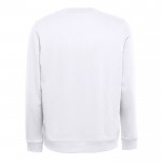 Sudadera en felpa italiana 240 g/m2 color blanco segunda vista