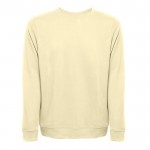 Sudadera en felpa italiana 240 g/m2 color amarillo claro primera vista