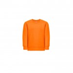 Sudadera en algodón y poliéster reciclado 300 g/m2 THC DELTA KIDS color naranja primera vista