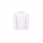 Sudadera en algodón y poliéster 300 g/m2 THC DELTA KIDS WH color blanco primera vista