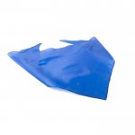 Clásico pañuelo triangular de poliéster en colores vibrantes color azul segunda vista
