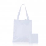 Bolsa plegable de RPET ideal para llevar donde sea 50 g/m2 color blanco vista 2