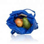 Bolsa plegable de RPET ideal para llevar donde sea 50 g/m2 color azul real vista detalle 4