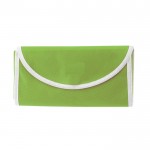 Bolsa plegable de non-woven con cierre de velcro 80 g/m2 color verde claro