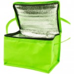 Bolsa térmica clásica con espacio para seis latas 80 g/m2 color verde claro