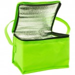 Bolsa térmica clásica con espacio para seis latas 80 g/m2 color verde claro