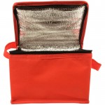 Bolsa térmica clásica con espacio para seis latas 80 g/m2 color rojo