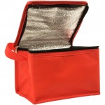 Bolsa térmica clásica con espacio para seis latas 80 g/m2 color rojo