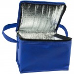 Bolsa térmica clásica con espacio para seis latas 80 g/m2 color azul real