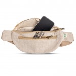 Riñonera de cáñamo y algodón con varios bolsillos 160 g/m2 vista 2