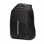Mochila antirrobo de nylon para PC con bolsillo trasero 15,6” color negro vista 1