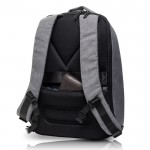 Mochila antirrobo de nylon para PC con bolsillo trasero 15,6” color gris oscuro