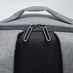 Mochila antirrobo de nylon para PC con bolsillo trasero 15,6” color gris oscuro