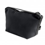 Bolsa térmica de cuero sintético de 13L con cinta en la cremallera color negro vista 1