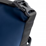 Bolsa térmica de cuero sintético de 13L con cinta en la cremallera color azul marino